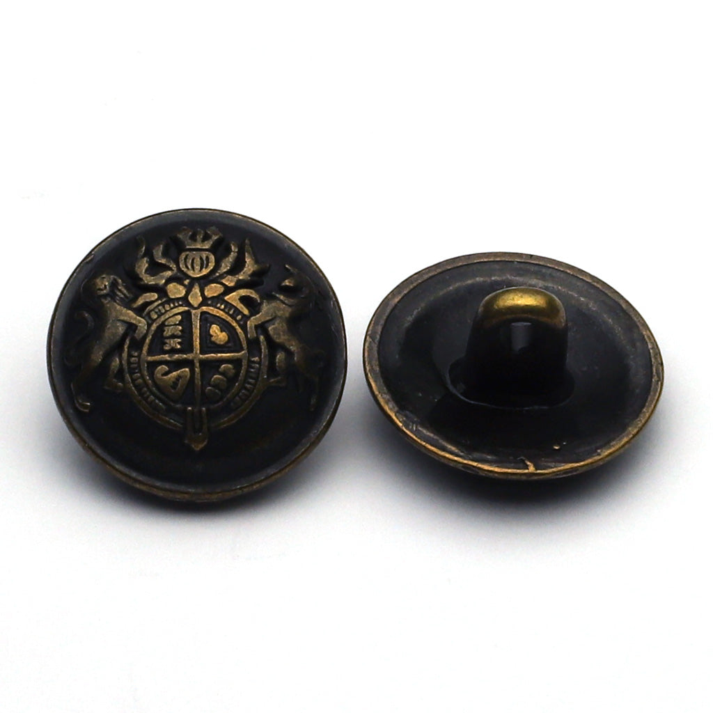 Metal Button Antique Gold