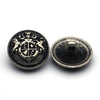 Metal Button Antique Silver