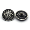 Metal Button Antique Silver