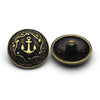 Metal Button Antique Gold