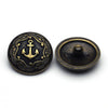 Metal Button Antique Gold