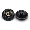 Metal Button Antique Silver