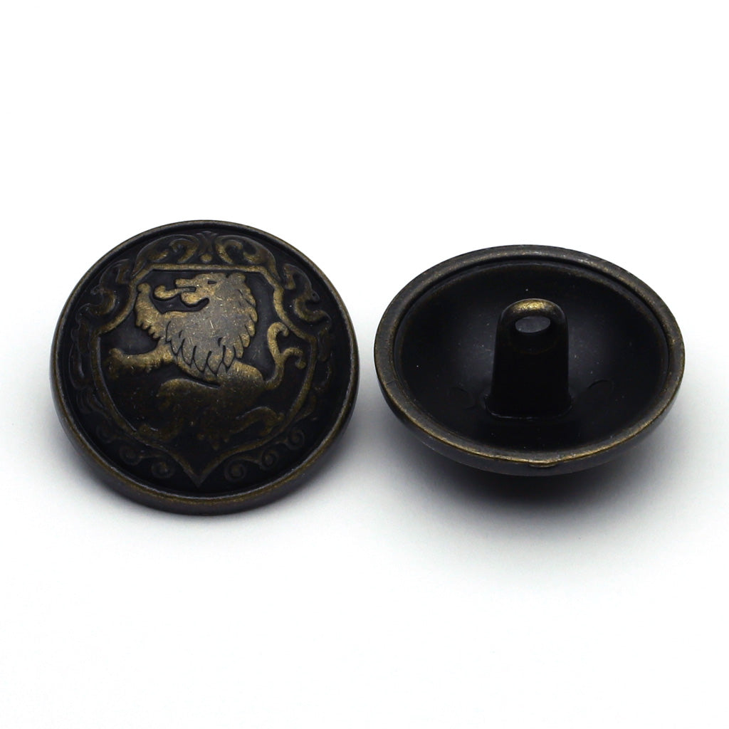 Metal Button Antique Gold
