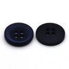 Plastic Button Blue &amp; Black