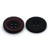 Plastic Button Brown &amp; Black