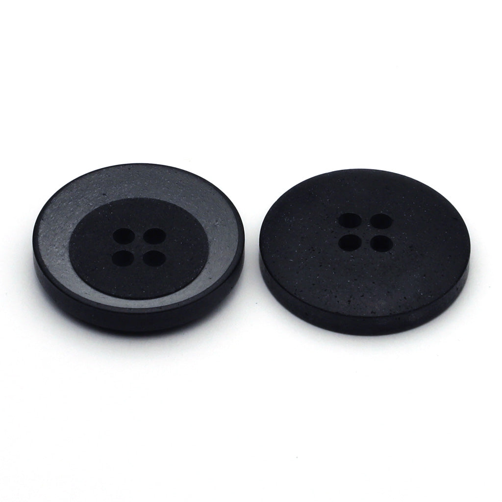 Plastic Button Gray & Black