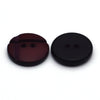 Plastic Button Garnet &amp; Black