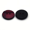 Plastic Button Wine Red &amp; Black