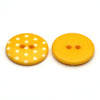 Plastic Button Yellow &amp; White