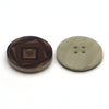 Plastic Button Brown Mix