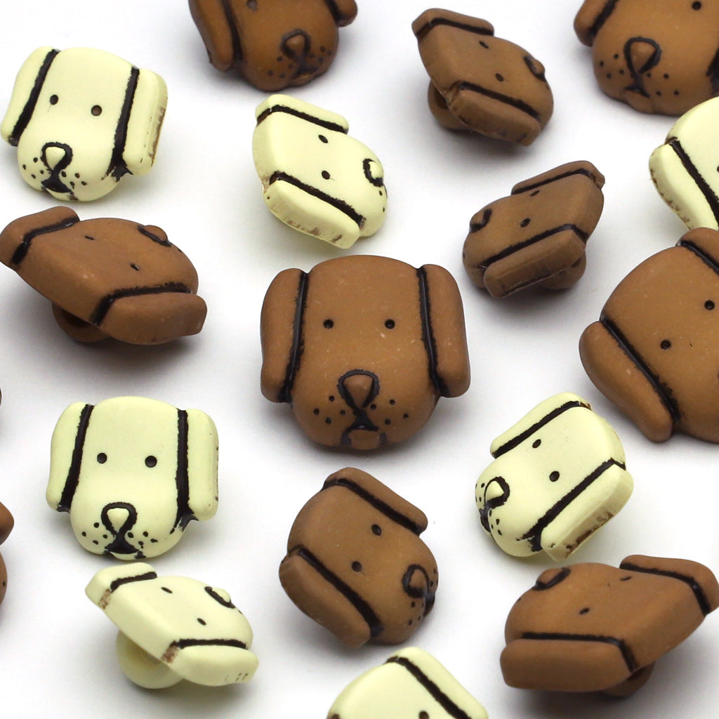 Plastic Button Brown