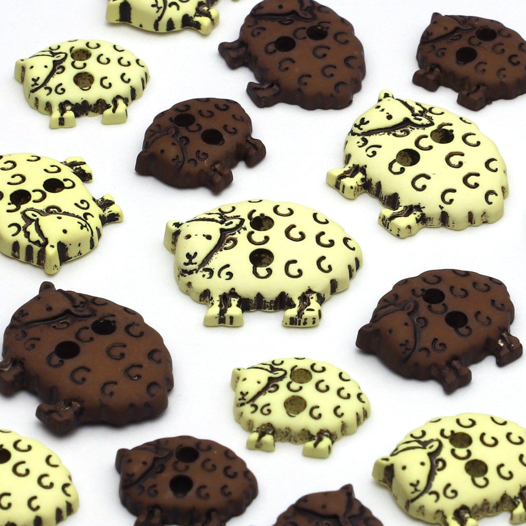 Plastic Button Brown