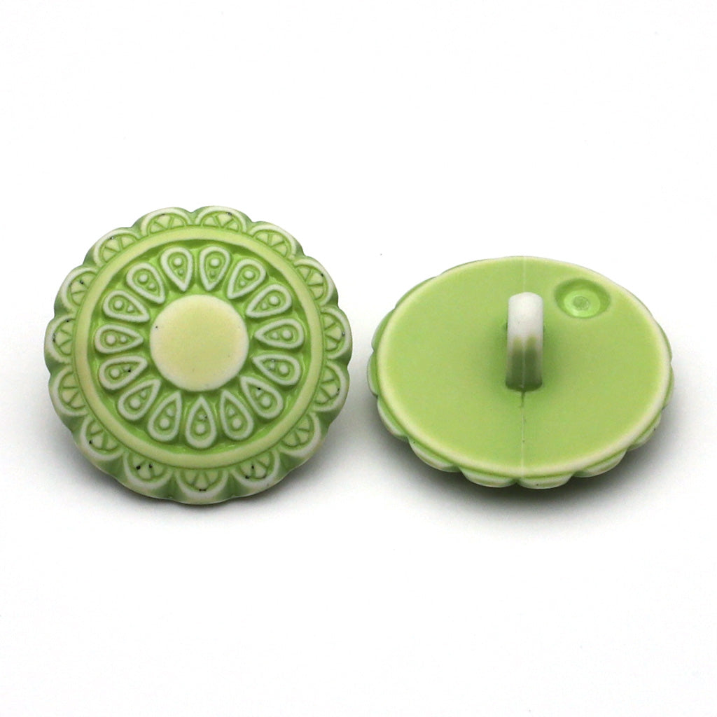 Plastic Button Light Green