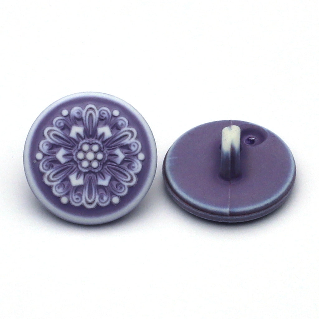 Plastic Button Lavender