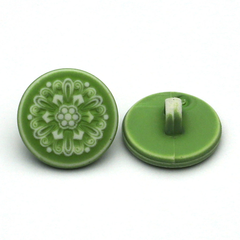 Plastic Button Light Green