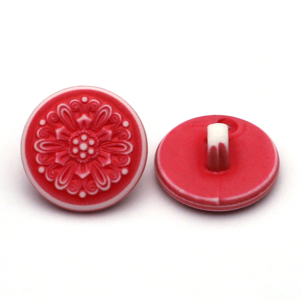 Plastic Button Red
