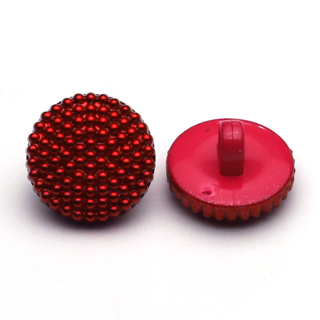 Plastic Button Red