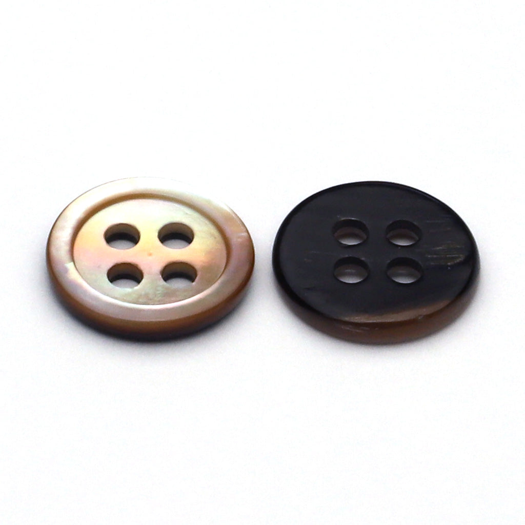 Shell Button Brown-Lip
