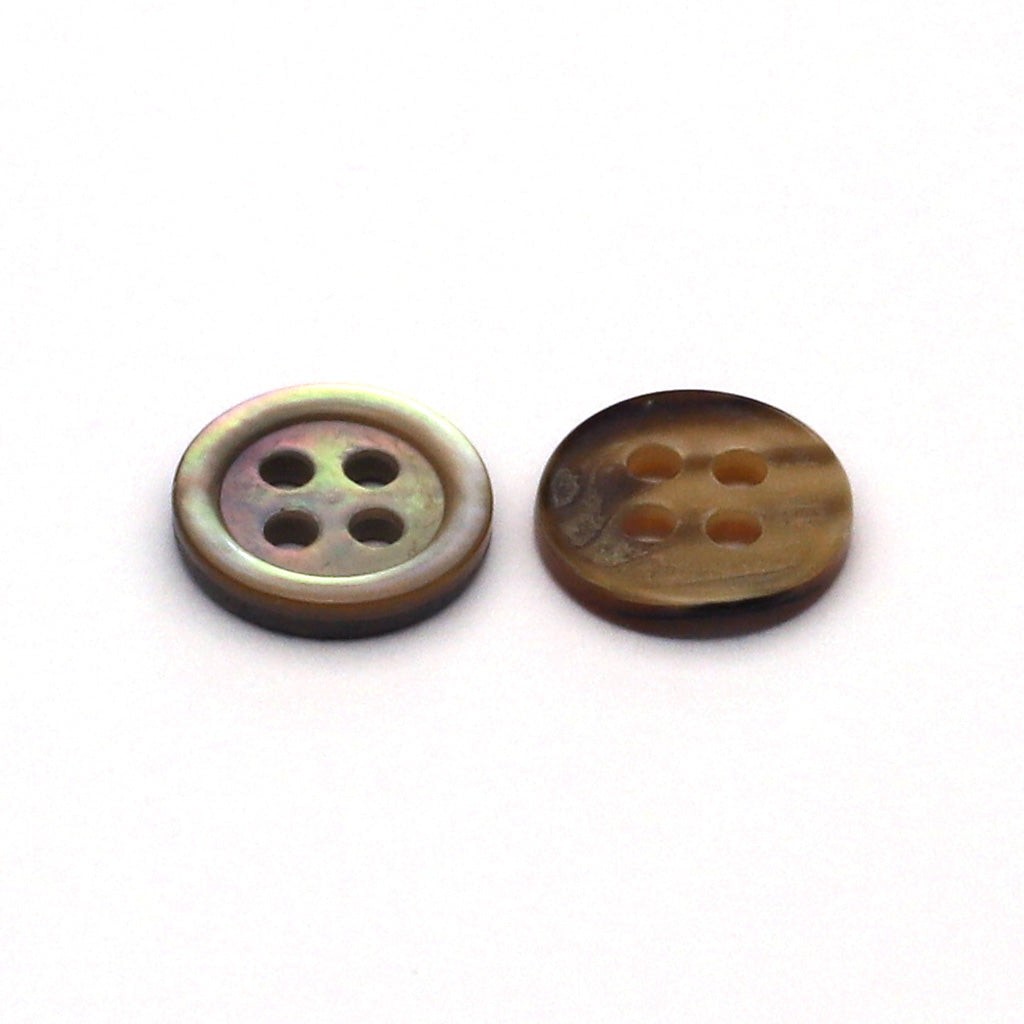 Shell Button Brown-Lip