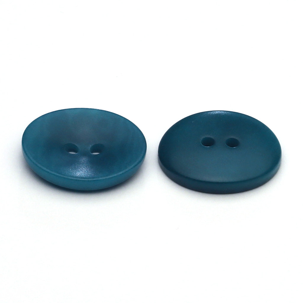 Corozo Button Peacock Blue