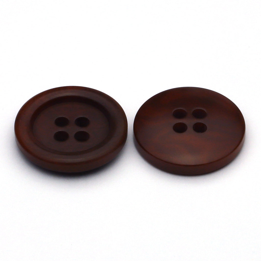 Corozo Button Brown