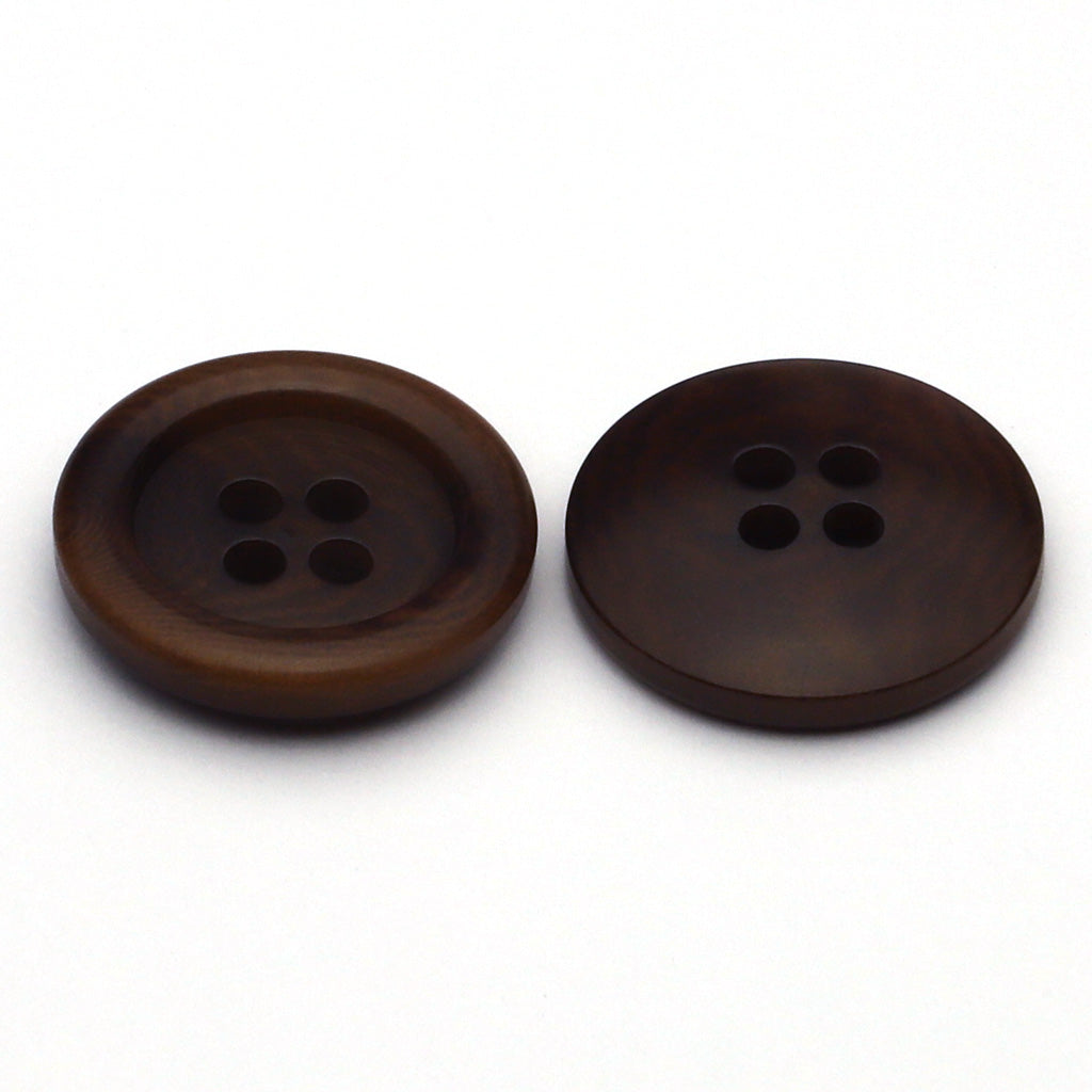 Corozo Button Dark Brown