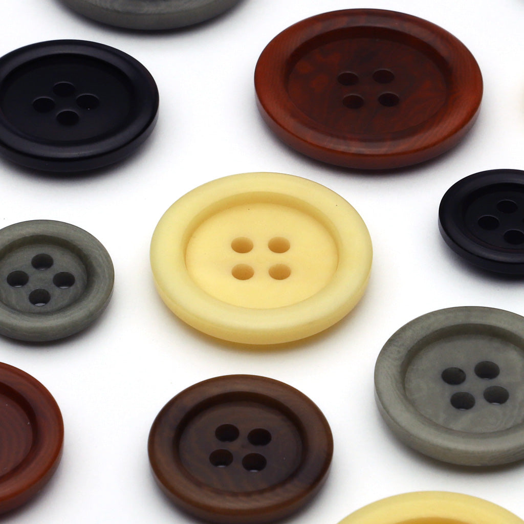 Corozo Button Dark Blue