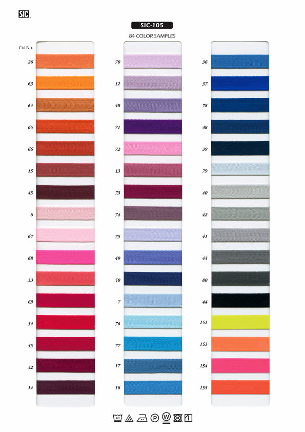 Sample Card Polyester Thin Knit Tape