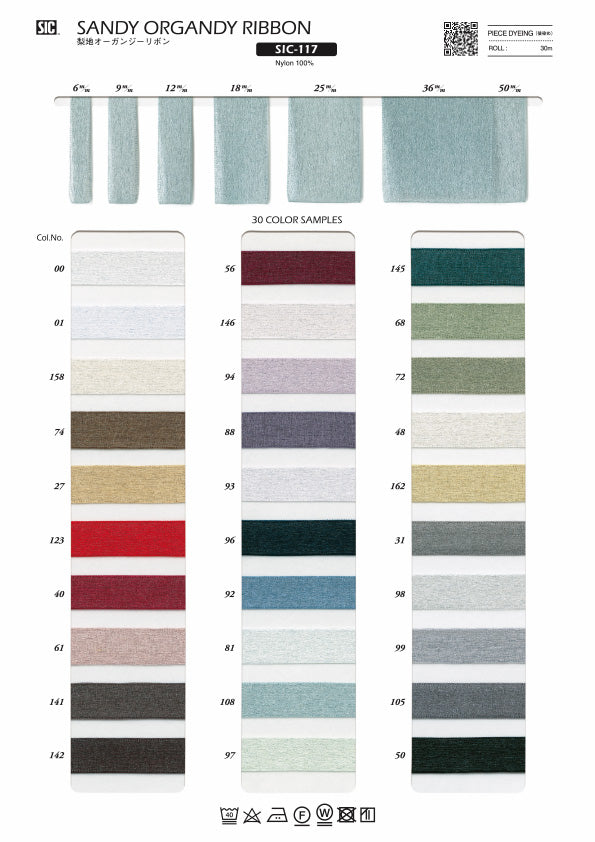 Sample Card Sandy Organdy Ribbon