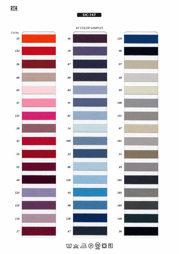 Sample Card Cotton Double-Face Satin Tape