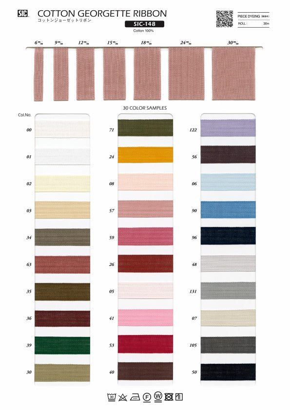 Sample Card Cotton Georgette Ribbon