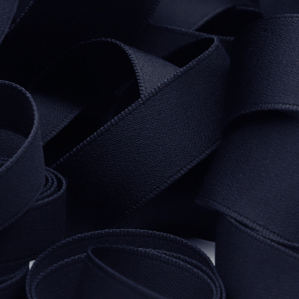 Noir Satin Ribbon #50 Black