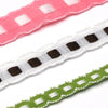 Tyrolese Tape #44 White &amp; Pink
