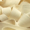 Organic Cotton Herringbone Ribbon #00 Ecru
