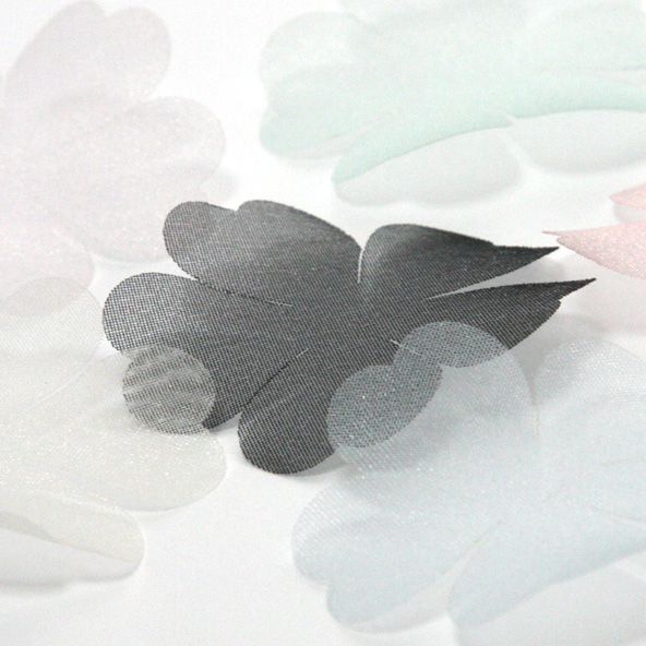 Cut Flower - Five Petals (Organdy) #09 Powder Pink