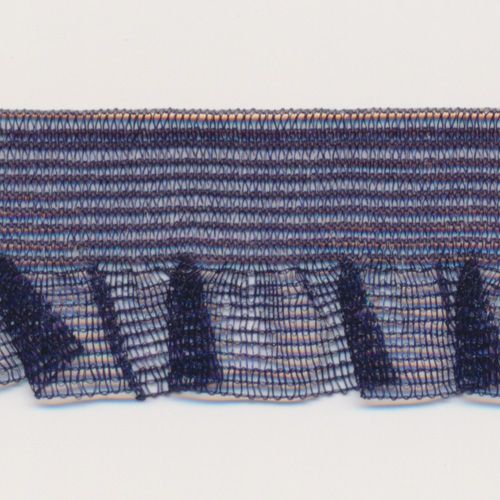 Mist Organdy Frill Stretch #86 Ink Blue - RiBBONs B2B