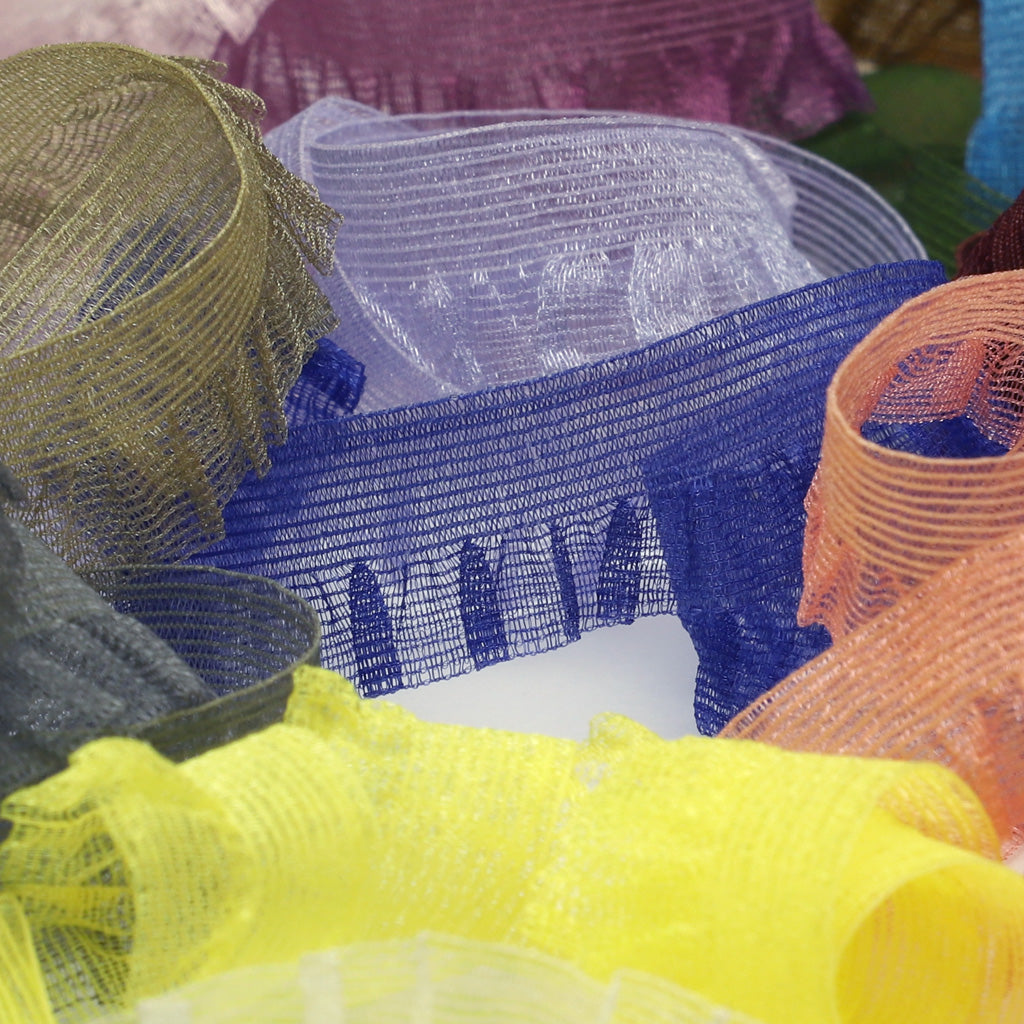 Mist Organdy Frill Stretch #109 Acid Blue