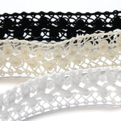 Cotton Lace Braid #01 White