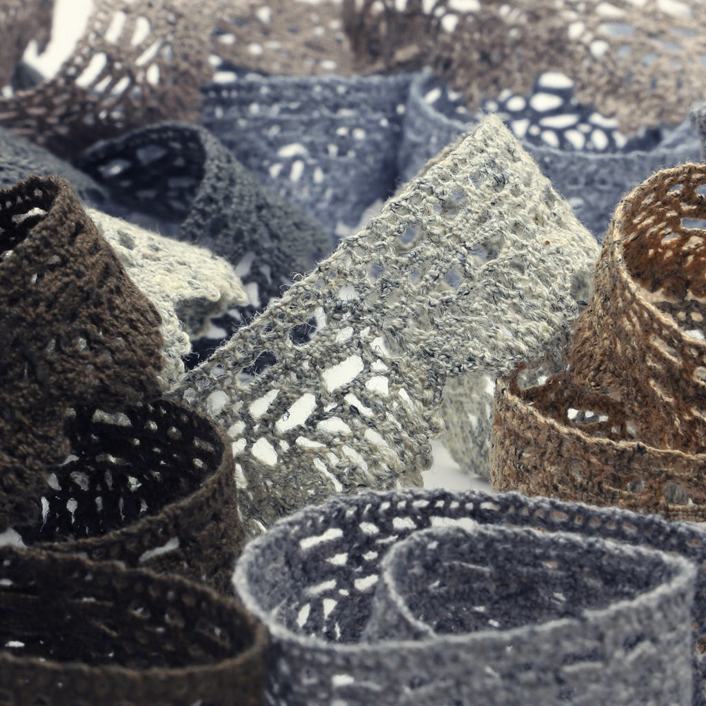 Melange Torchon Lace #105 Steel Black