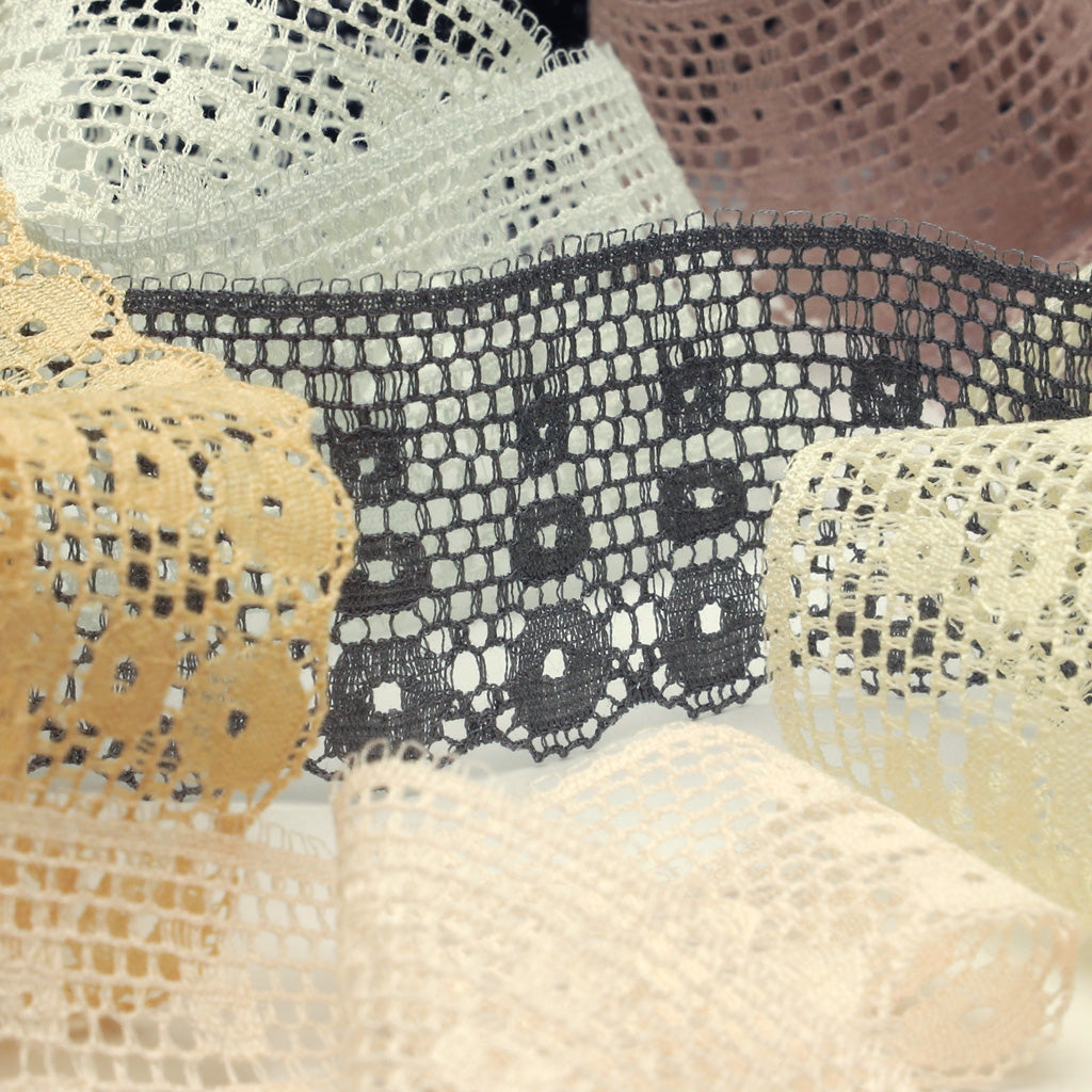 Leavers Trimming Lace #159 Medium Gray