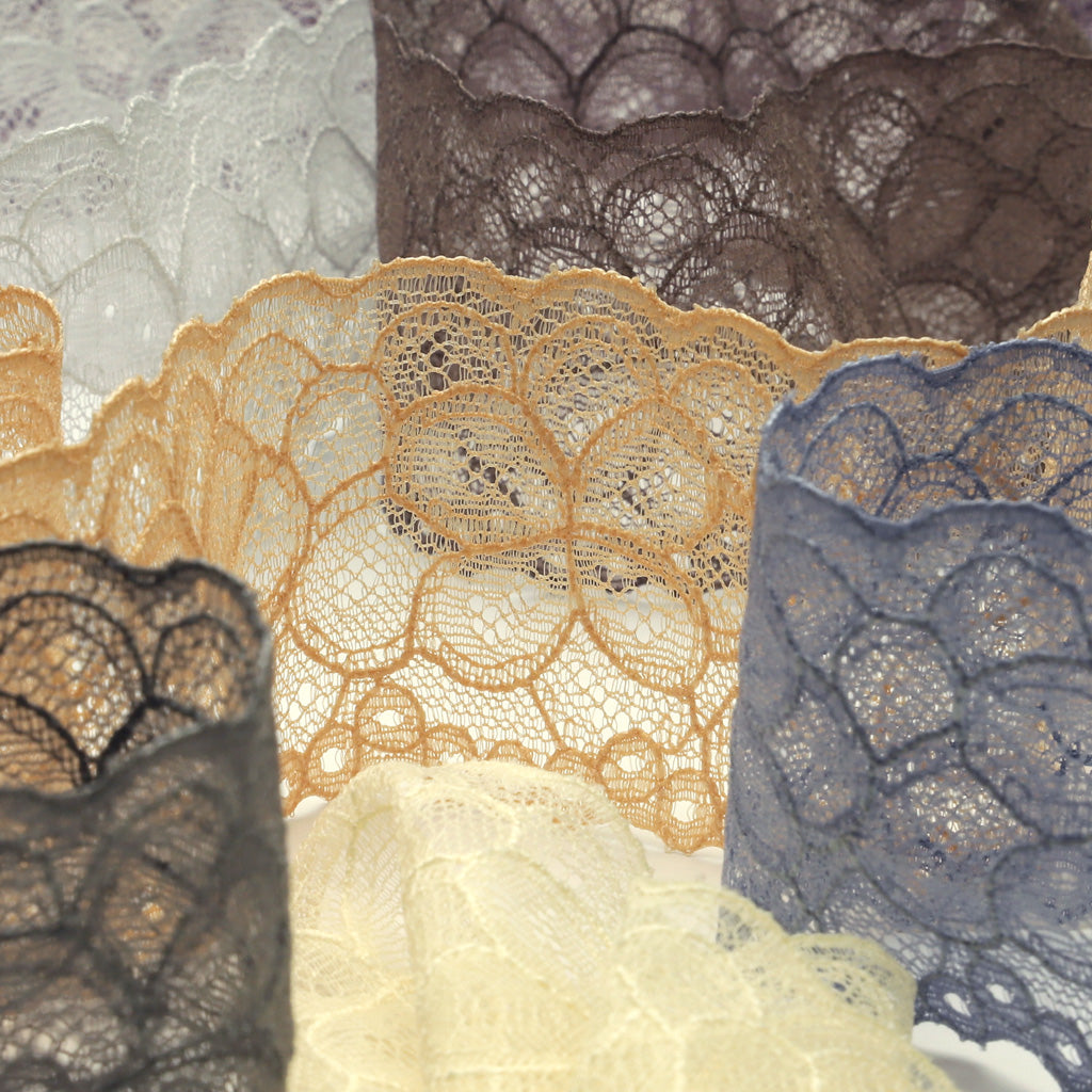 Jacquard Trimming Lace #141 Dark Plum