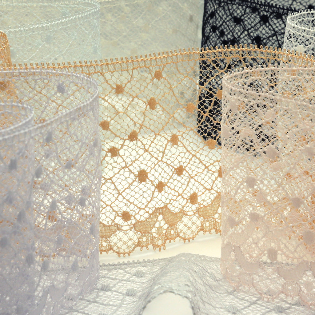 Leavers Trimming Lace #01 White