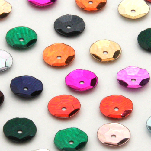 Cup Round Sequin #245 Green (Metallic)