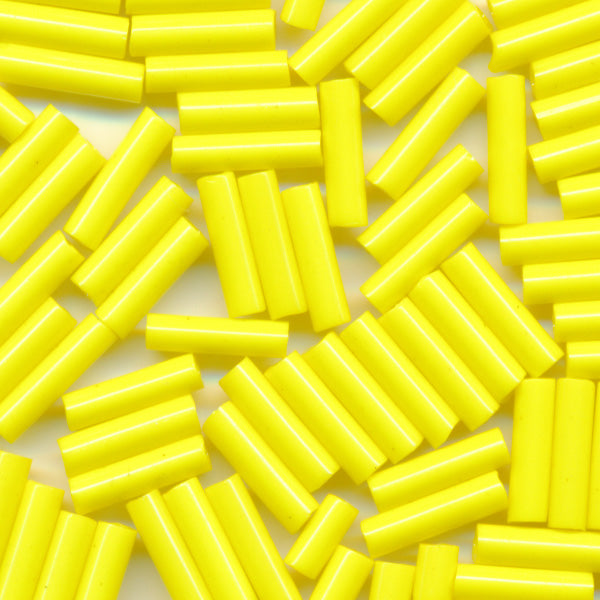 MIYUKI Bugle Seed Beads #404 Yellow (Opaque)