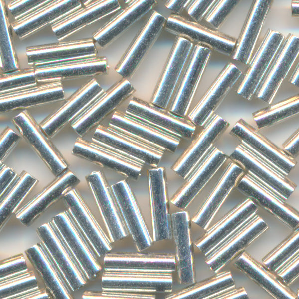 MIYUKI Bugle Seed Beads #181 Silver (Galvanize)