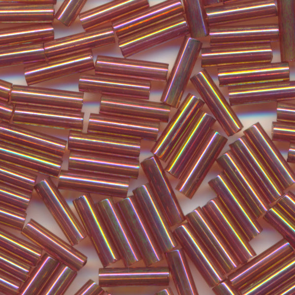 MIYUKI Bugle Seed Beads #301 Crystal AB (Gold Luster)