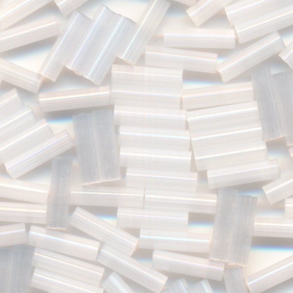 MIYUKI Bugle Seed Beads #37 White (Silk)