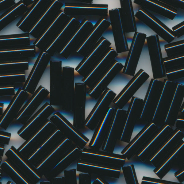 MIYUKI Bugle Seed Beads #401 Black (Opaque)