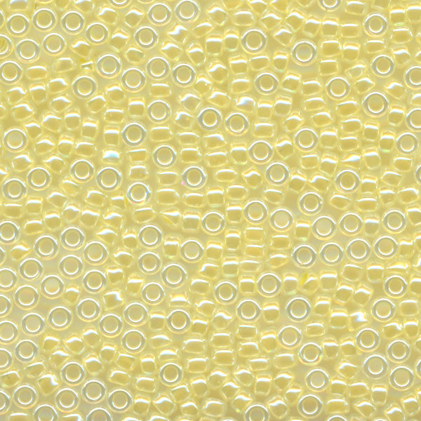 MIYUKI Round Rocaille Seed Beads #514 Light Lemon Ice (Ceylon)