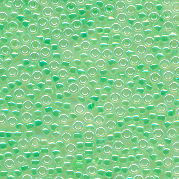 MIYUKI Round Rocaille Seed Beads #520 Mint (Ceylon)